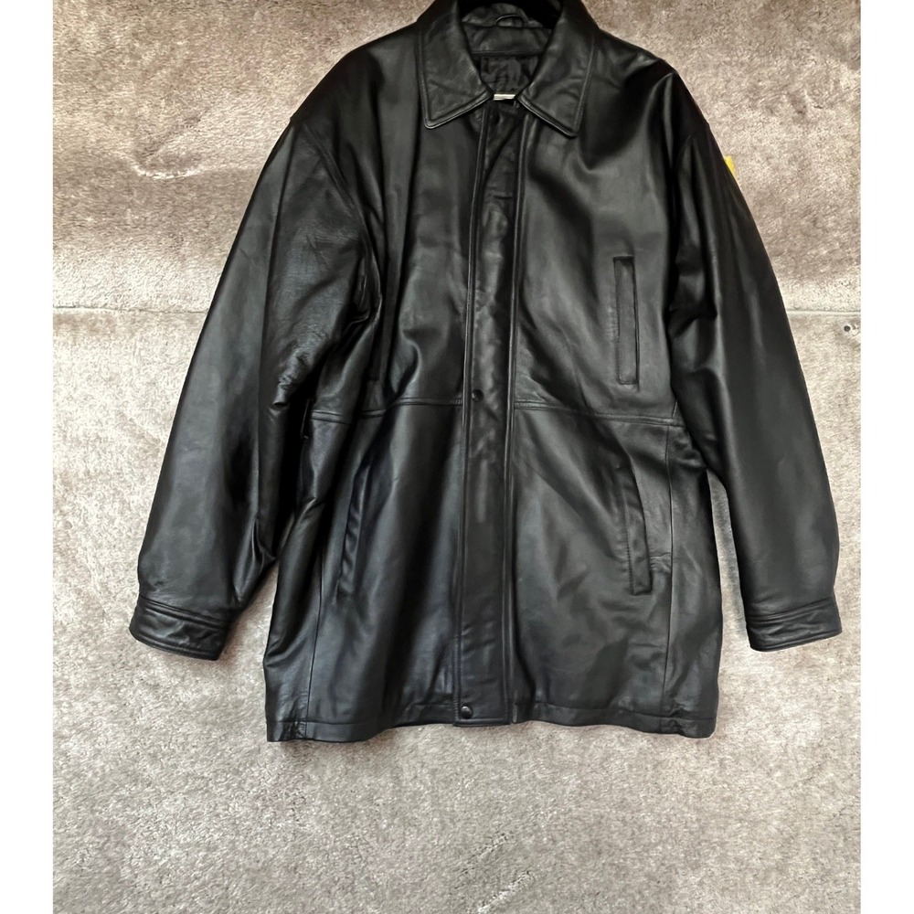 Vintage Wilda Mens‎ Genuine Leather Jacket Medium Black Motorcycle Outerwear